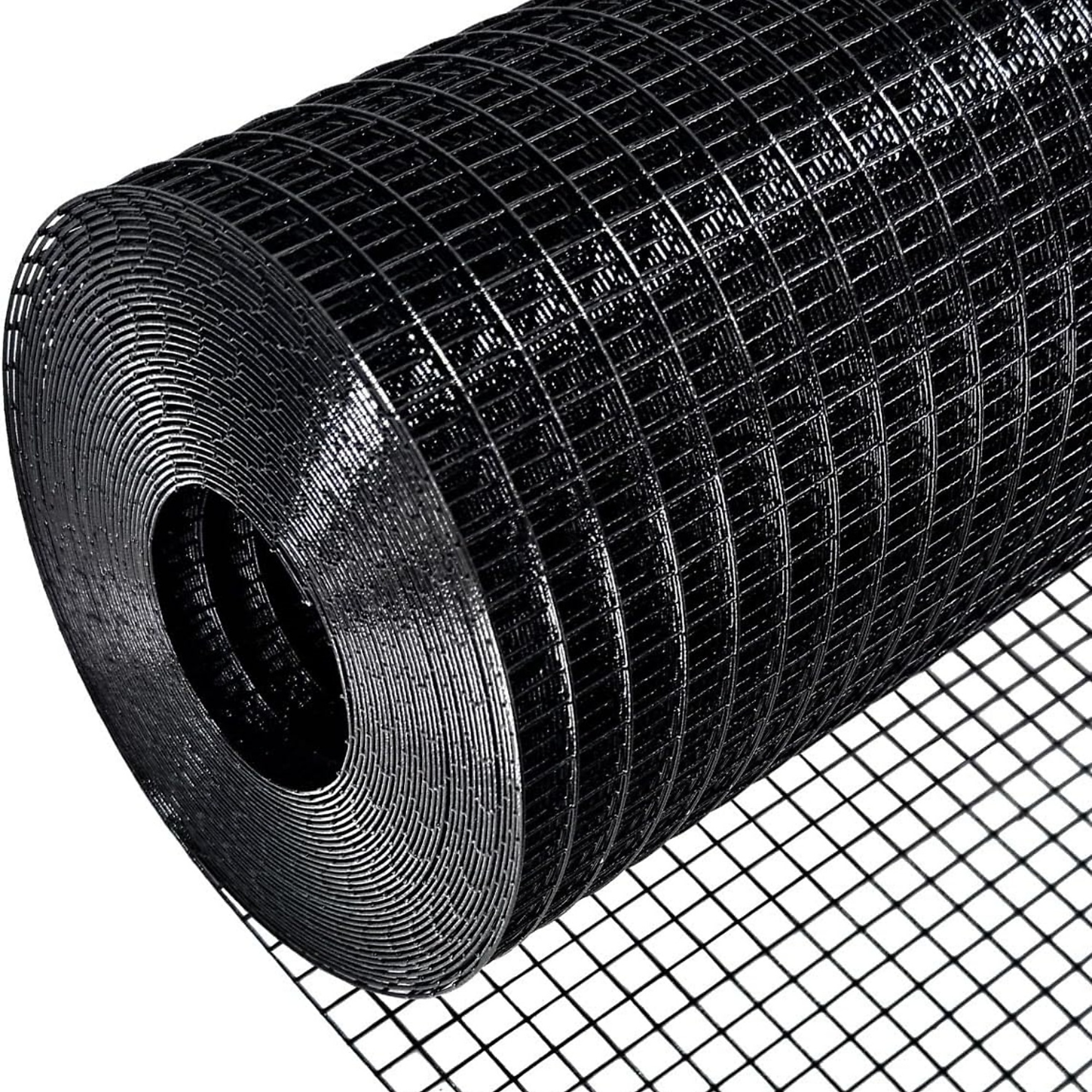 60 in. x 50 ft. 19-Gauge Animal-Safe Vinyl Coated Poultry Fencing Precision Welding 1/2 Grid w/High Corrosion Resistance